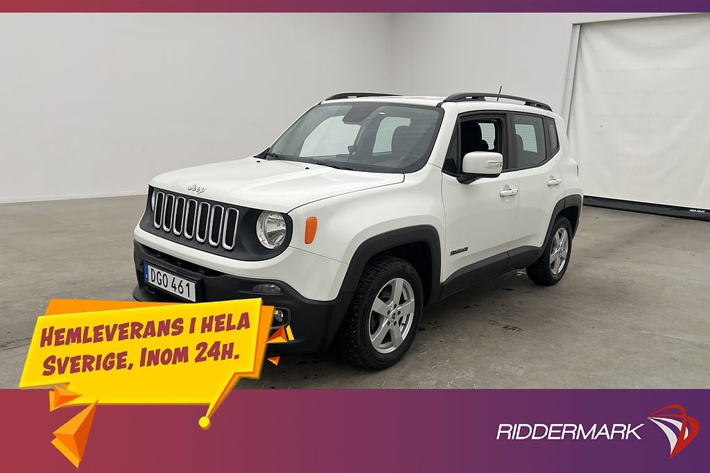 Jeep Renegade 1.4 140hk Longitude M-Värmare Rattvärme Drag