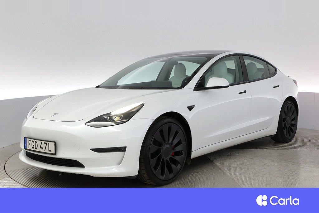 Tesla Model 3 Performance AWD Refresh FSD Pano V-Hjul