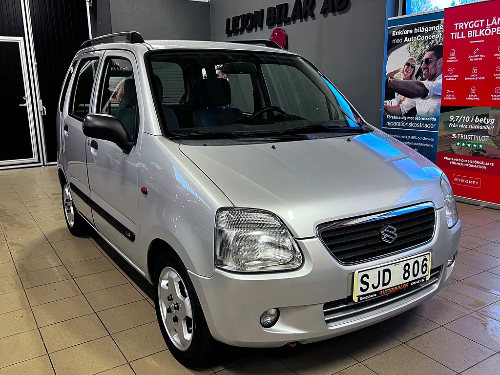 Suzuki Wagon R+ 1.3 76hk 3-Ägare Lågmilare 