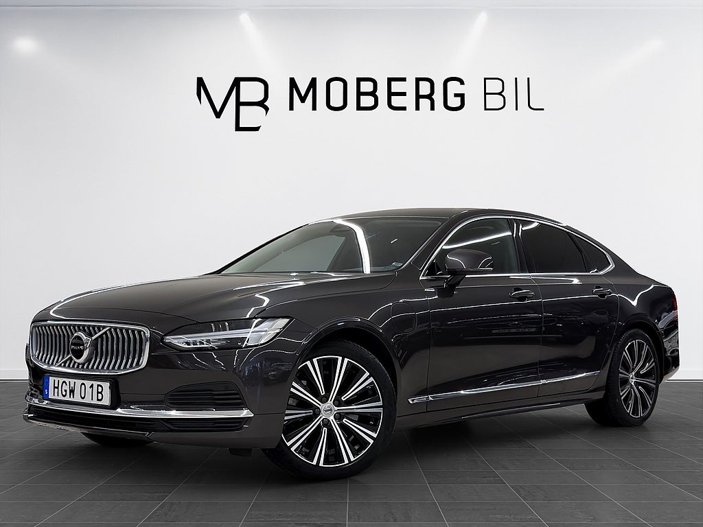 Volvo S90 Recharge T8 456hk Plus Bright Läder Elstol B-Kamera