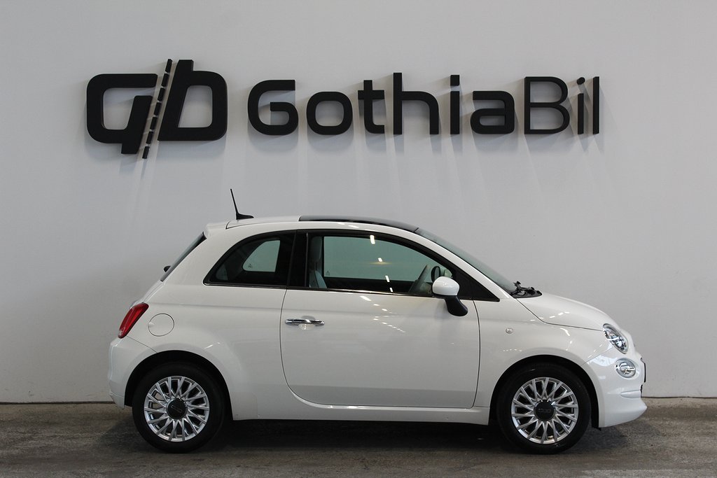 Fiat 500 1.2 8V Lounge Panorama Sensorer 3,95%