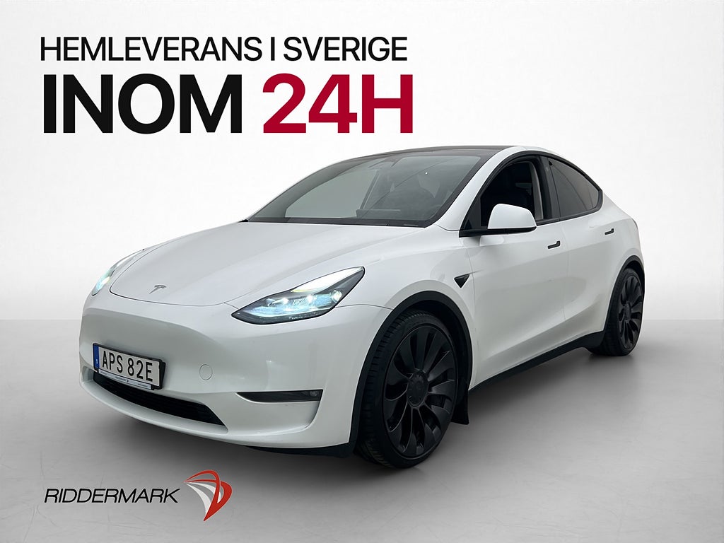 Tesla Model Y Performance AWD MOMS Drag AP Pano Värmare 360°
