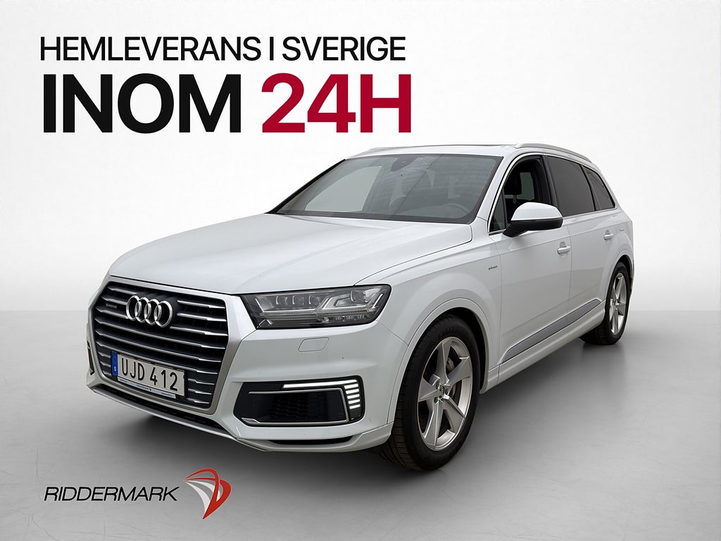 Audi Q7 e-Tron TDI Quattro 373hk Pano Luftfjädring BOSE Drag