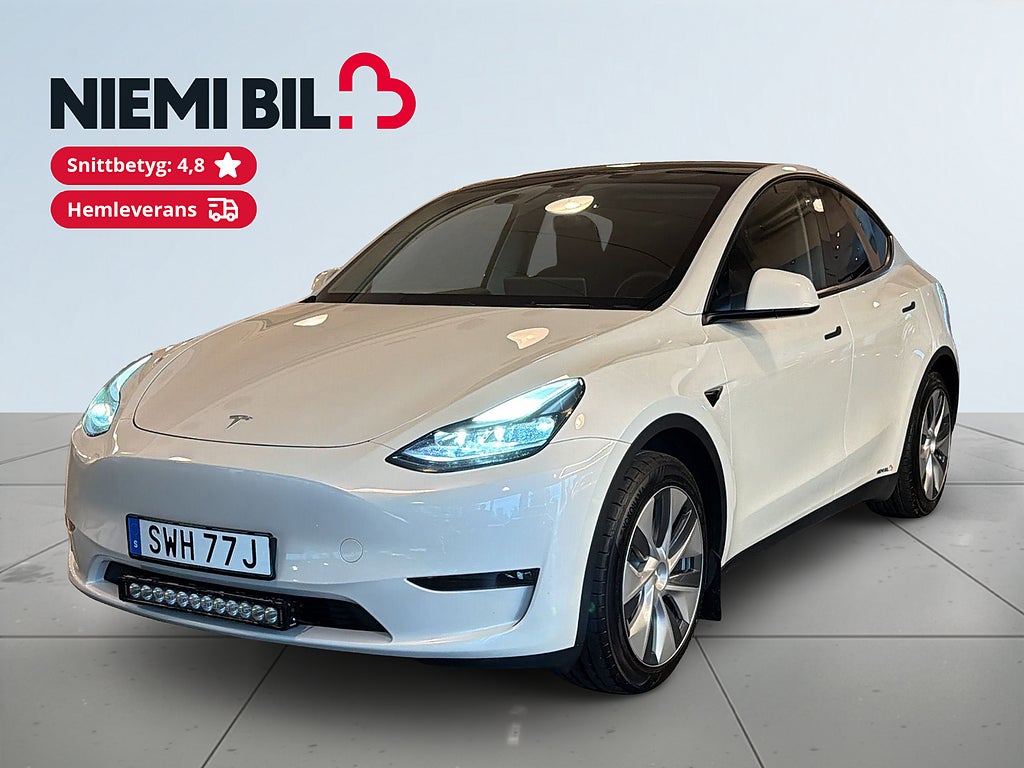 Tesla Model Y Long Range AWD FSD/Moms/1 Ägare/Värmepump/S&V/Drag