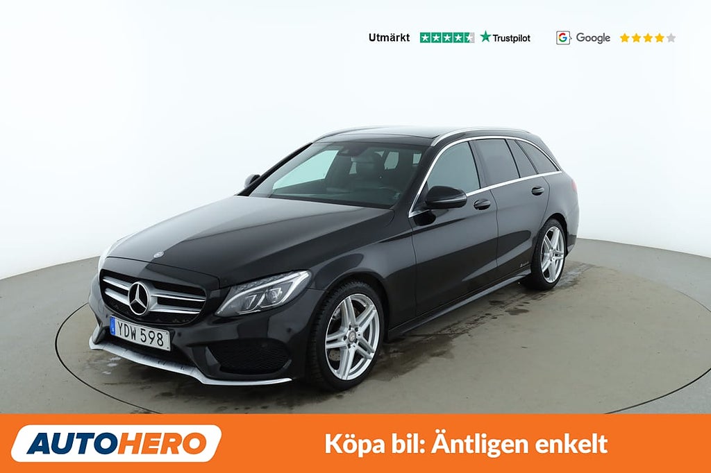 Mercedes-Benz C220 AMG Line / Dragkrok, GPS, Panorama