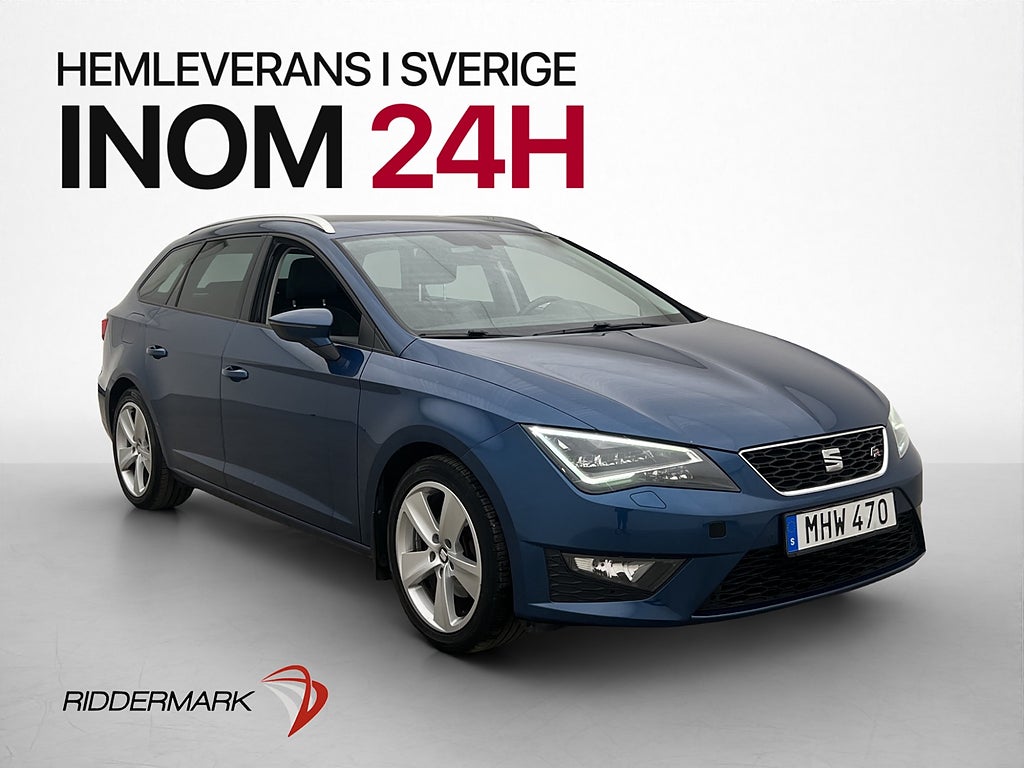 Seat Leon ST 150hk FR Pano Navi P-Sensorer Halvskinn Drag