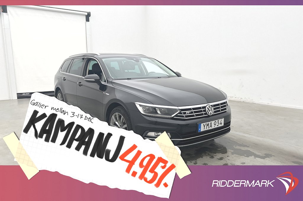 Volkswagen Passat 4M 190hk R-Line D-Värm Cockpit 4,95% Ränta