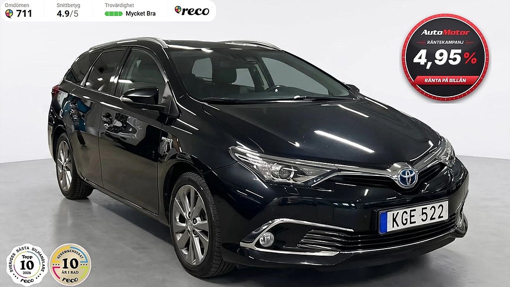 Toyota Auris 1.8 Touring Sports Hybrid Automat 136hk Bakkamera/Värmare