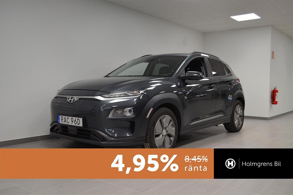 Hyundai Kona Electric 64kWh 204hk Premium Plus 4.95% HUD Nav Vinterhjul 4,95%