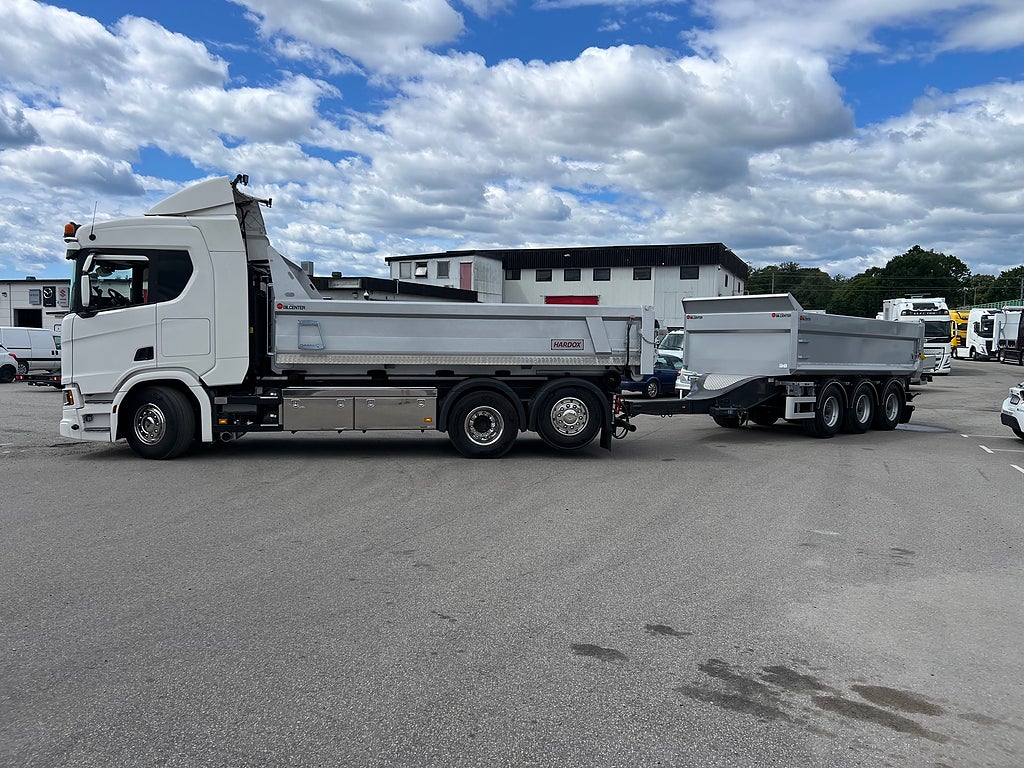 Scania R500 6x2*4 Lastväxlare inkl Schaktflak & Tippkärra
