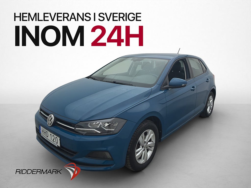 Volkswagen Polo 1.0 TSI Isofix 360kr skatt 0.44l/mil P-Sens