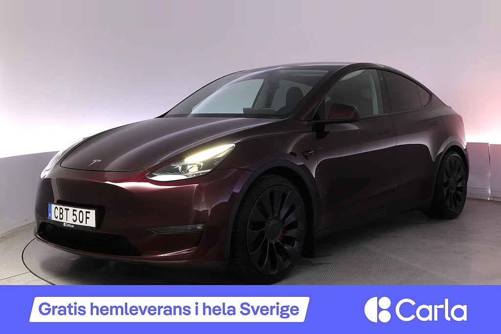 Tesla Model Y Performance Autopilot Drag Panorama