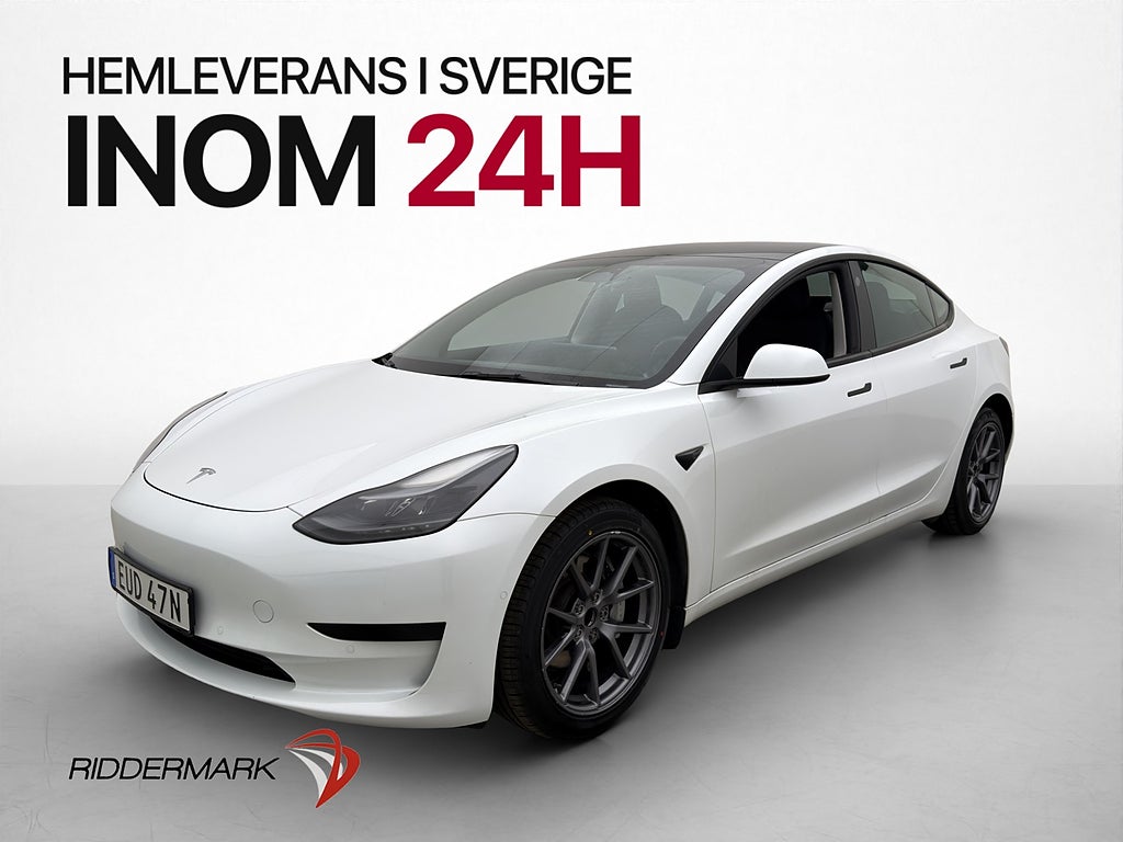 Tesla Model 3 Standard Range 325hk Panorama AutoP Svensksåld