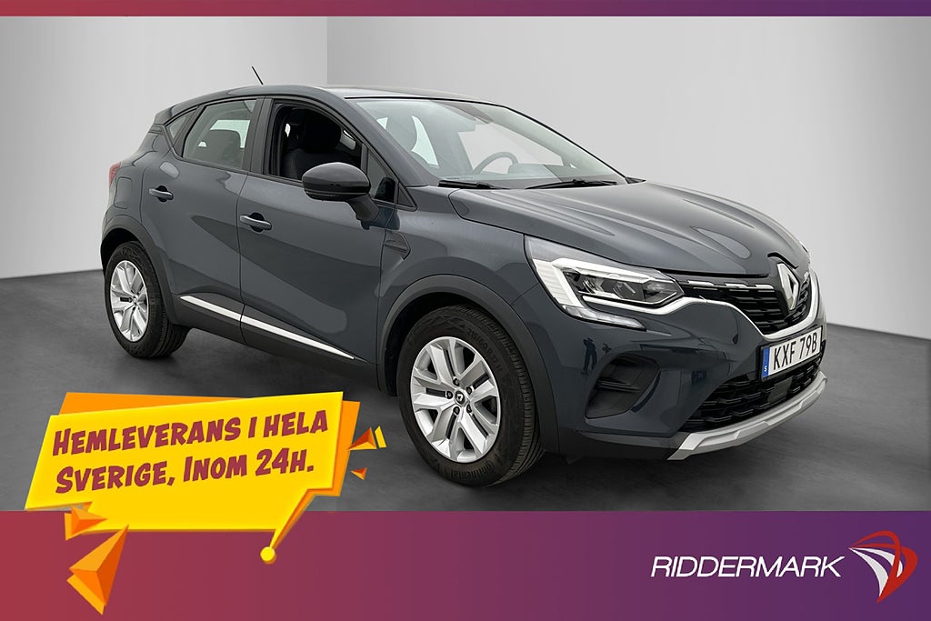 Renault Captur 100hk TCe Zen P-Sensorer CarPlay Farthållare