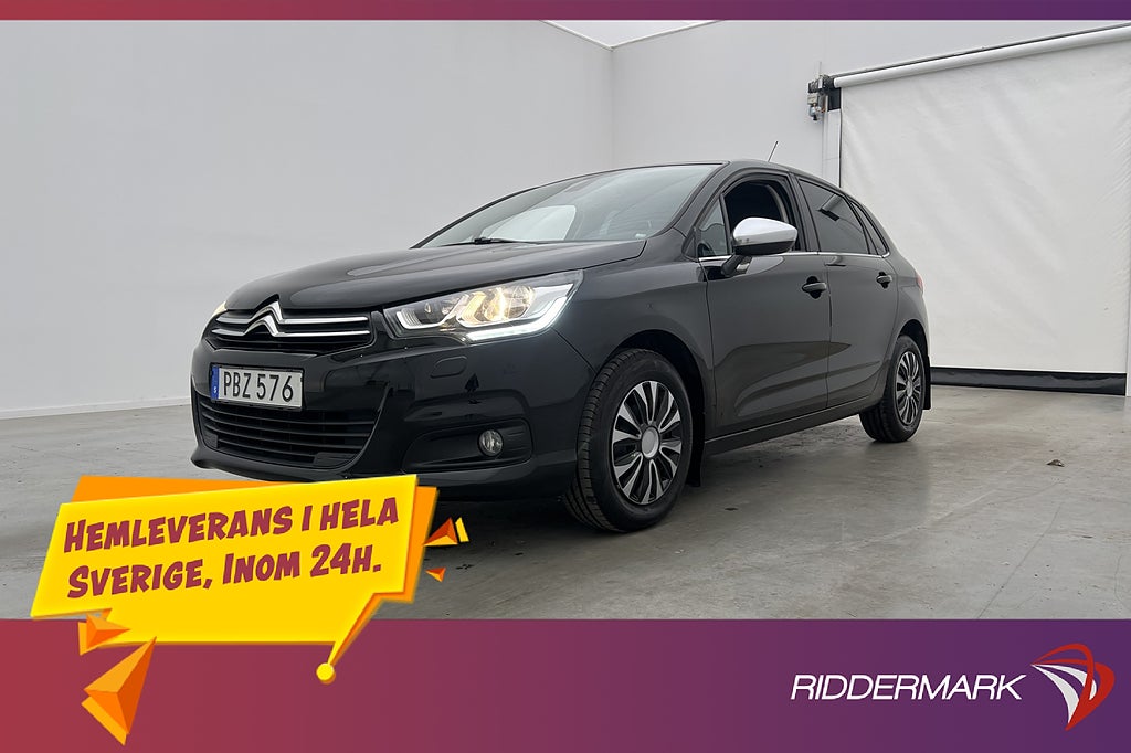 Citroën C4 1.6 120hk Apple CarPlay Sensorer 0,38l/mil