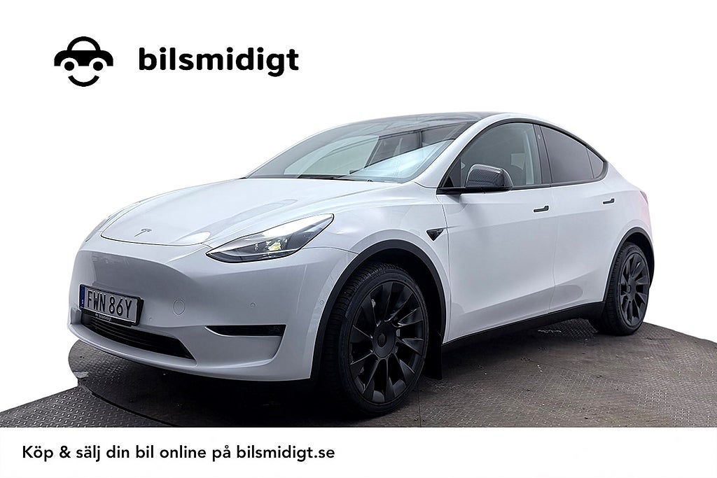 Tesla Model Y Long Range AWD Drag V-Pump Premiumljud AI-Dator 514hk