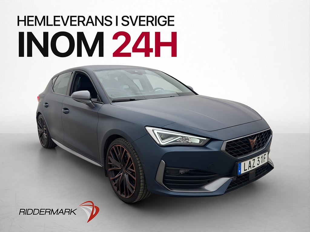 Cupra Leon e-Hybrid 245hk Cockpit Kamera Skinn CarPlay Navi