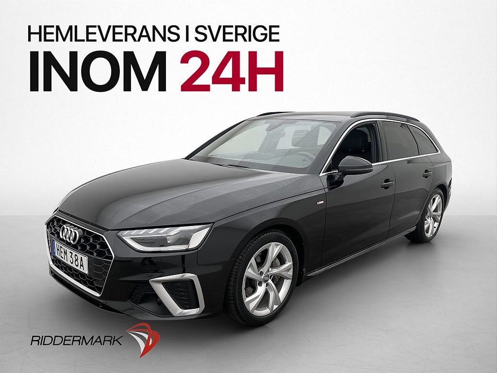 Audi A4 40 TDI Q S Line Värmare Drag Cockpit Navi MOMS