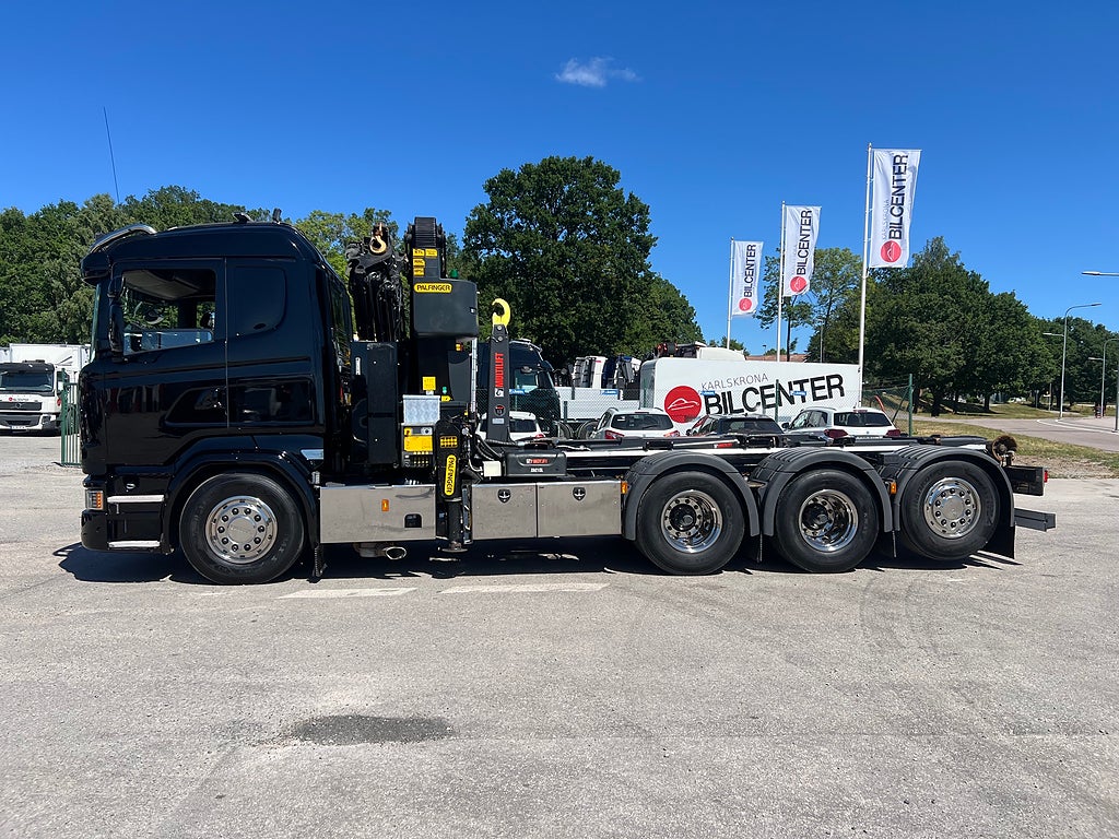 Scania R490 8x4*4 Tridem Kranväxlare, Palfinger 27002 Kran