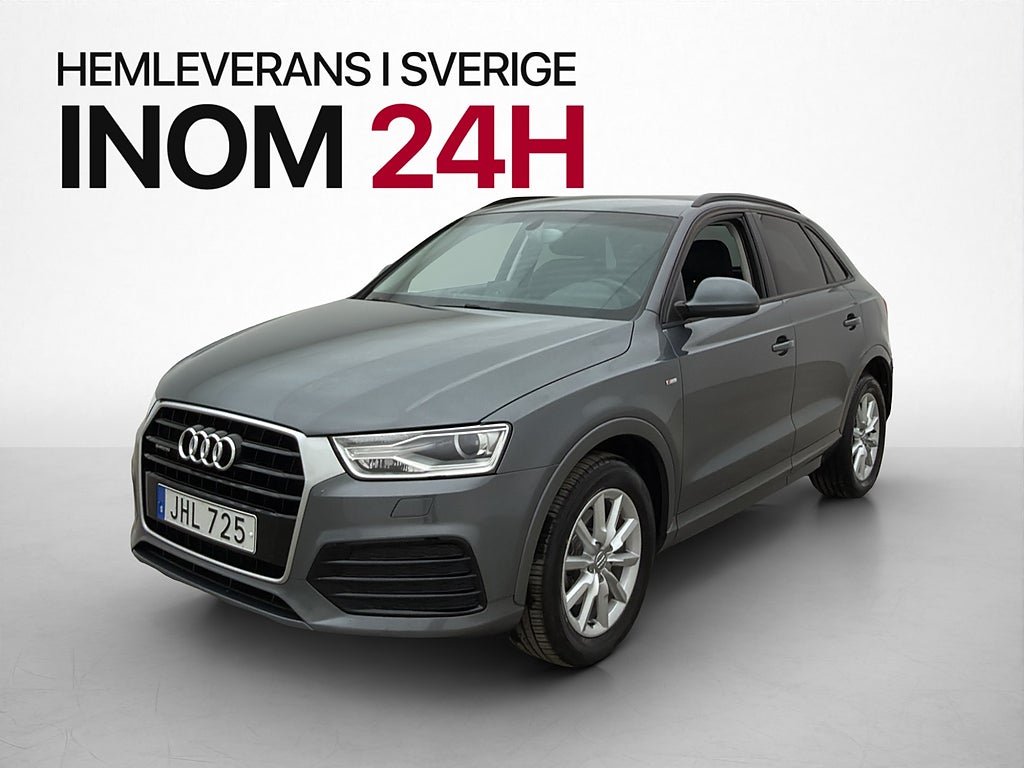Audi Q3 2.0 TDI Quattro 184hk S-Line P-Sensorer Halvskinn