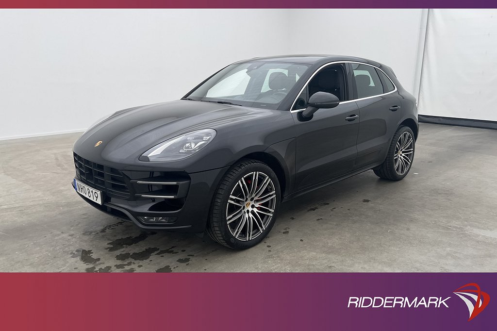 Porsche Macan Turbo 400hk Chrono Pano PASM BOSE Värmare Drag