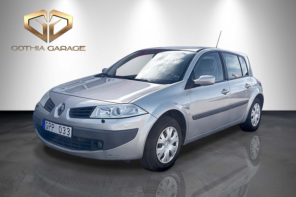 Renault Mégane 5-dörrar 1.6|Ny-Serv|Kamrembytt|105hk|