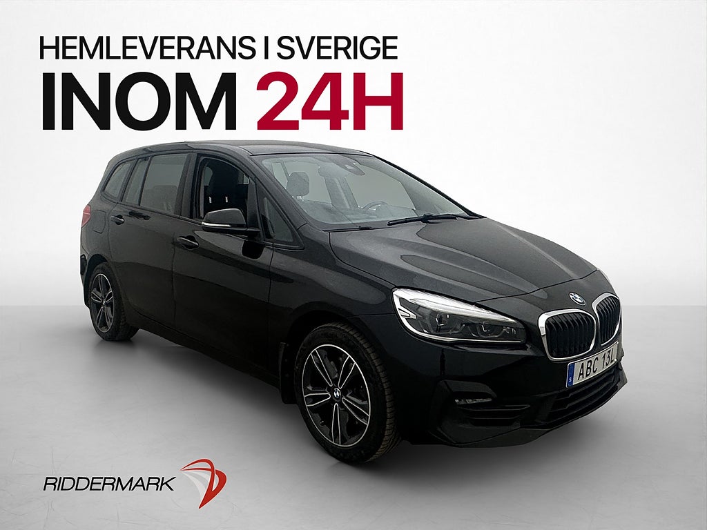 BMW 218 d Gran Tourer Sport line 7-Sit Drag Kamera Rattvärme