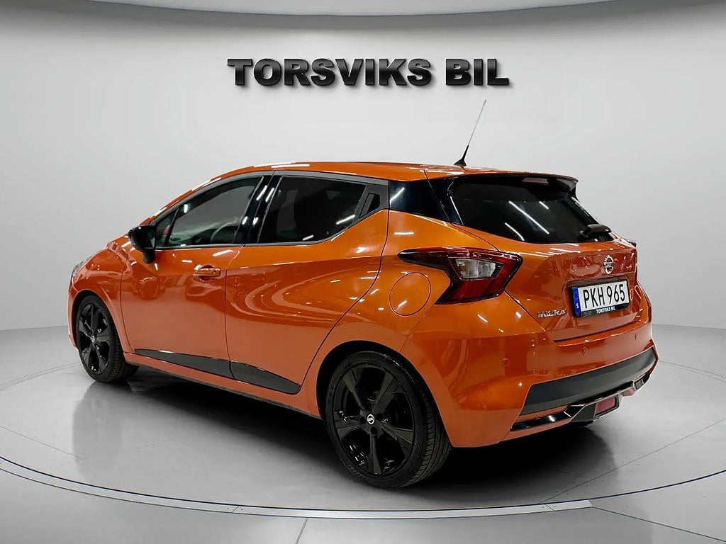 Nissan Micra Tekna 0.9 Turbo 360* Kamera V-hjul Nybesiktigad Helgkampanj! - miniatyr 4