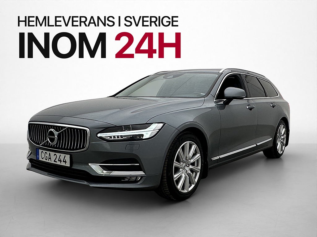 Volvo V90 D4 190hk Inscription Dragkrok Skinn Värmare VOC