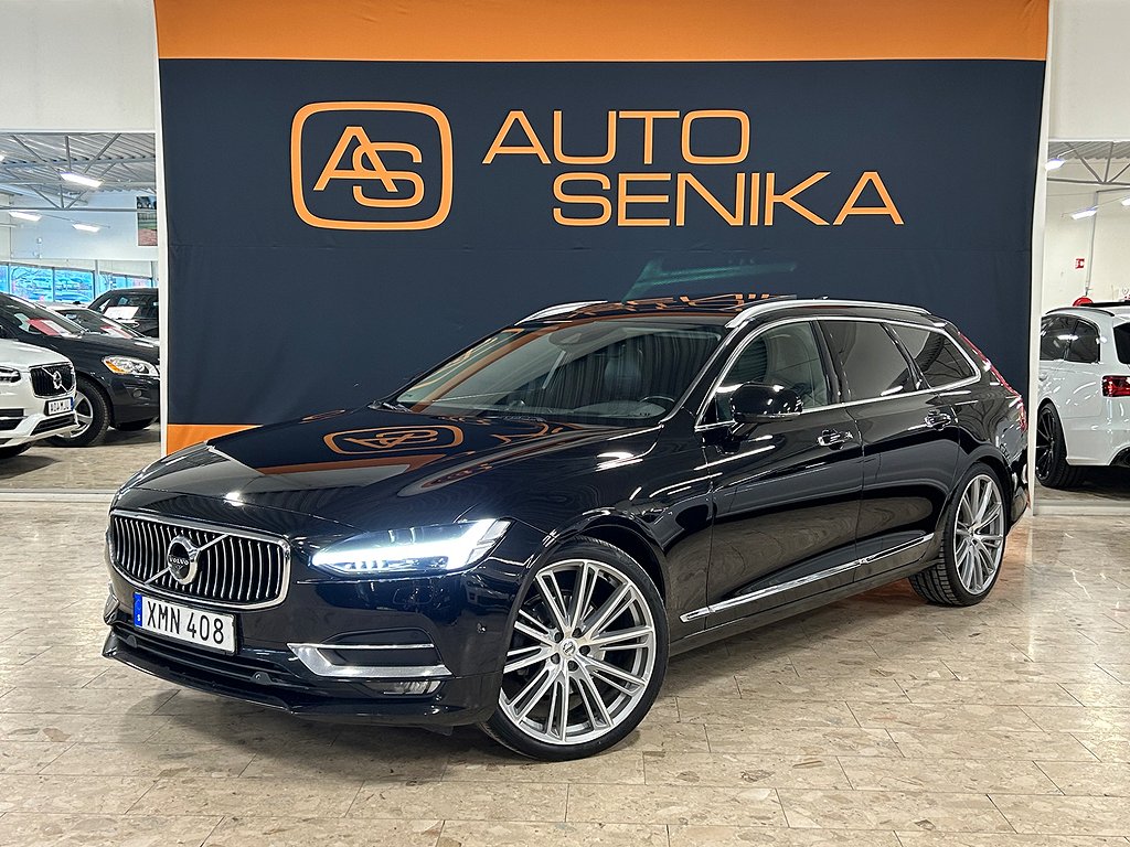 Volvo V90 D5 AWD Inscription B&W Pano VOC Drag HUD D-Värmare 