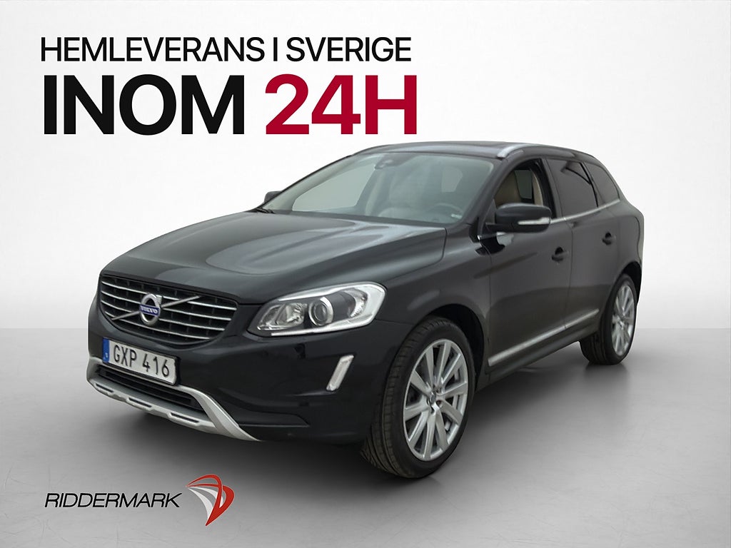 Volvo XC60 D4 AWD Summum Skinn Pano Värmare  Rattvärme 190hk