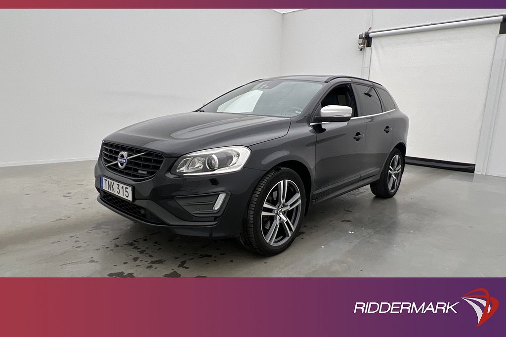 Volvo XC60 Polestar D4 AWD R-Design VOC Pano Värm Navi Skinn