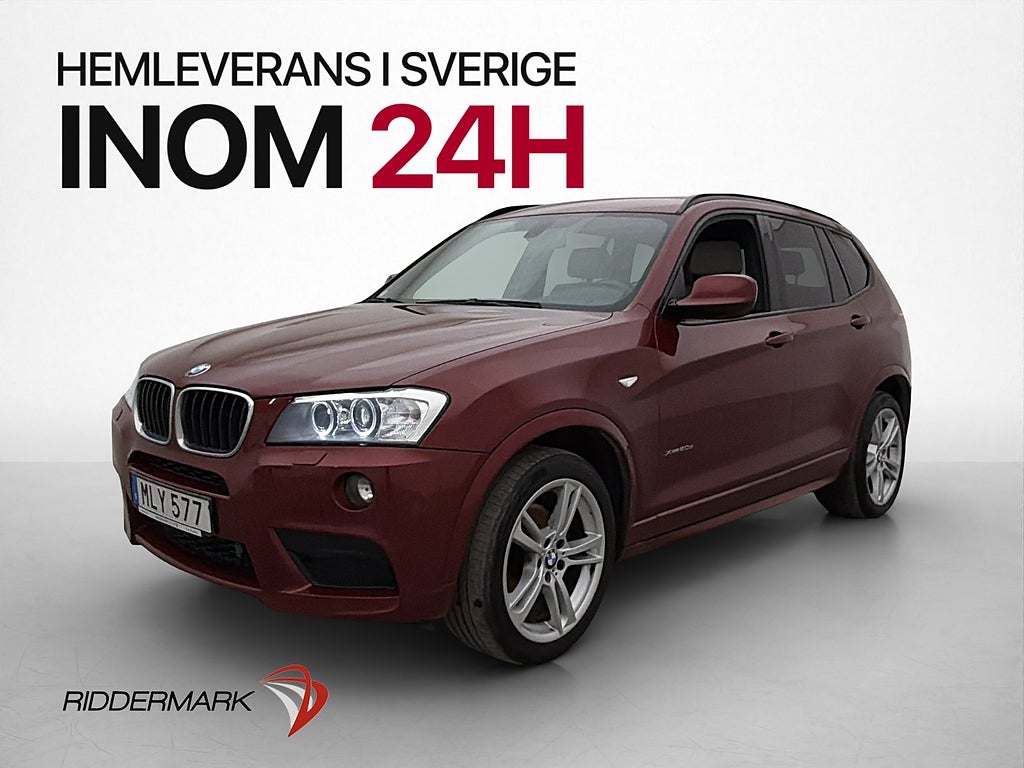 BMW X3 xDrive20d 184hk M Sport Värmare Kamera HiFi Drag Navi
