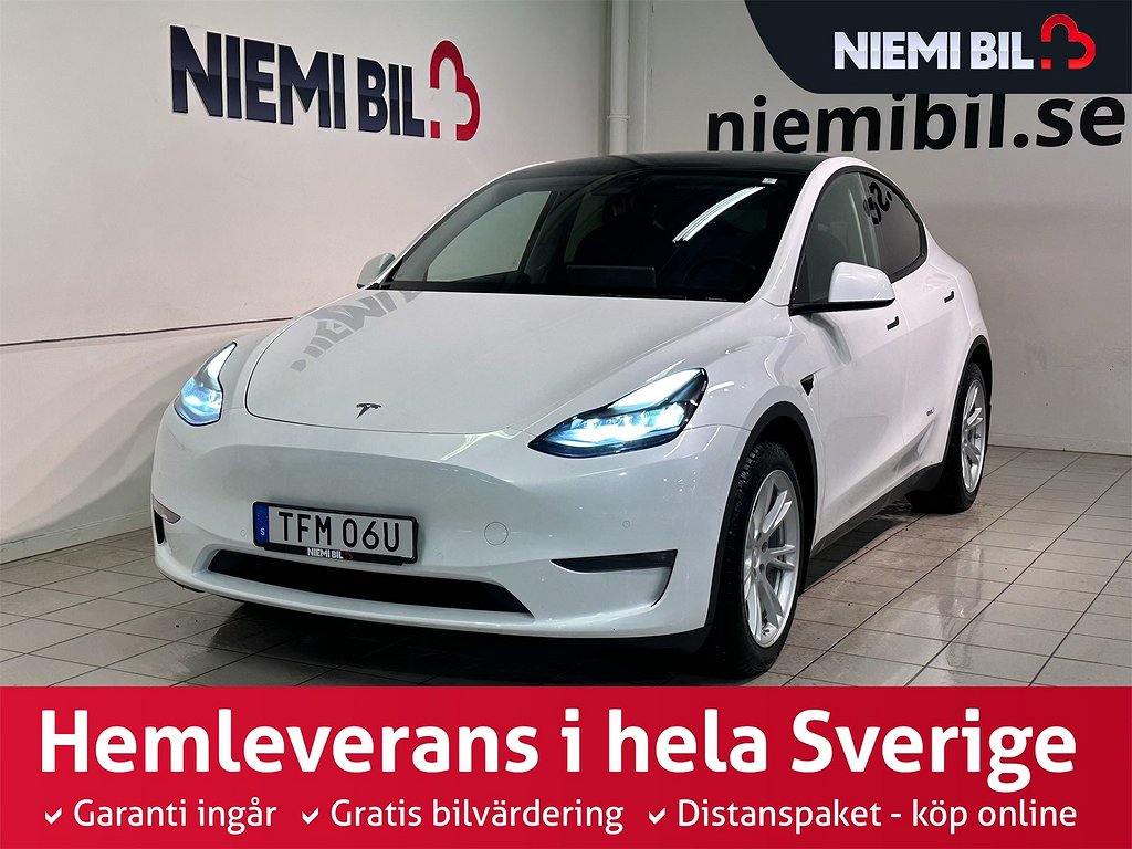 Tesla Model Y Long Range AWD 514hk Kamera Drag Pano S/V-hjul