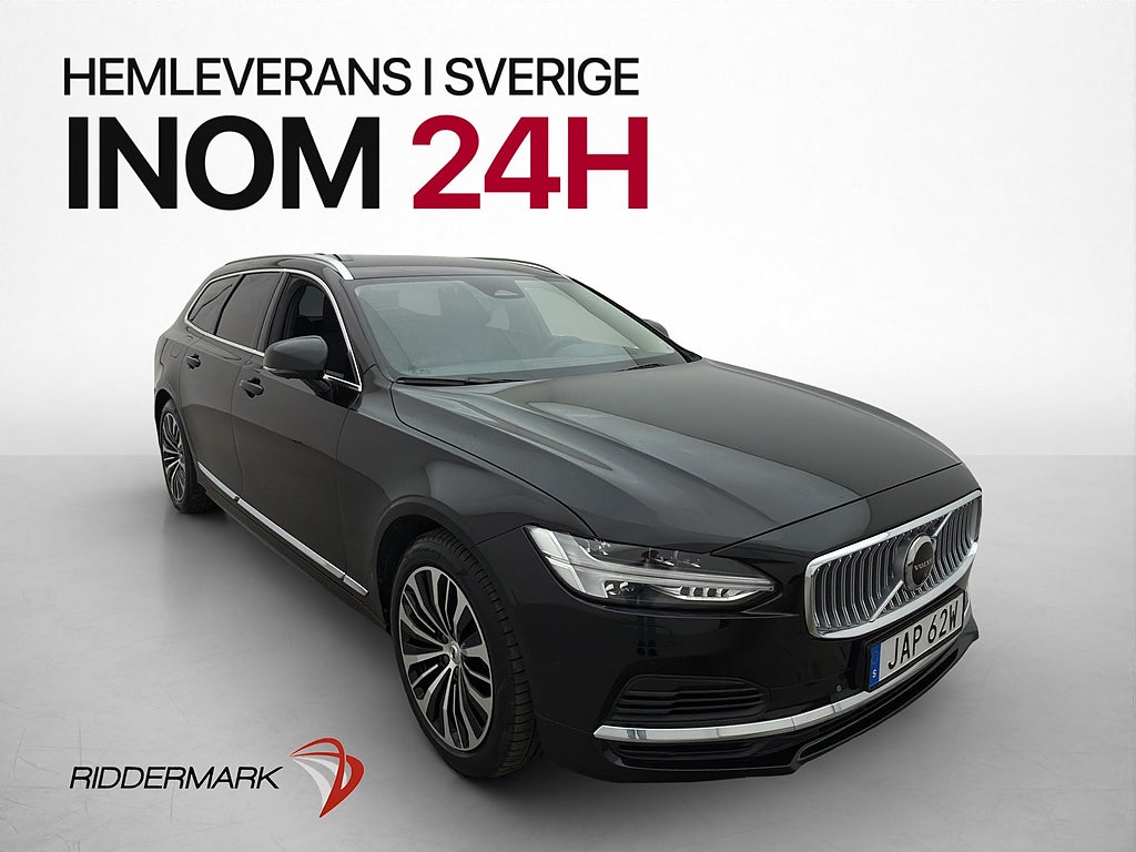 Volvo V90 Recharge T6 AWD P-Värmare 360°  Drag Moms Navi