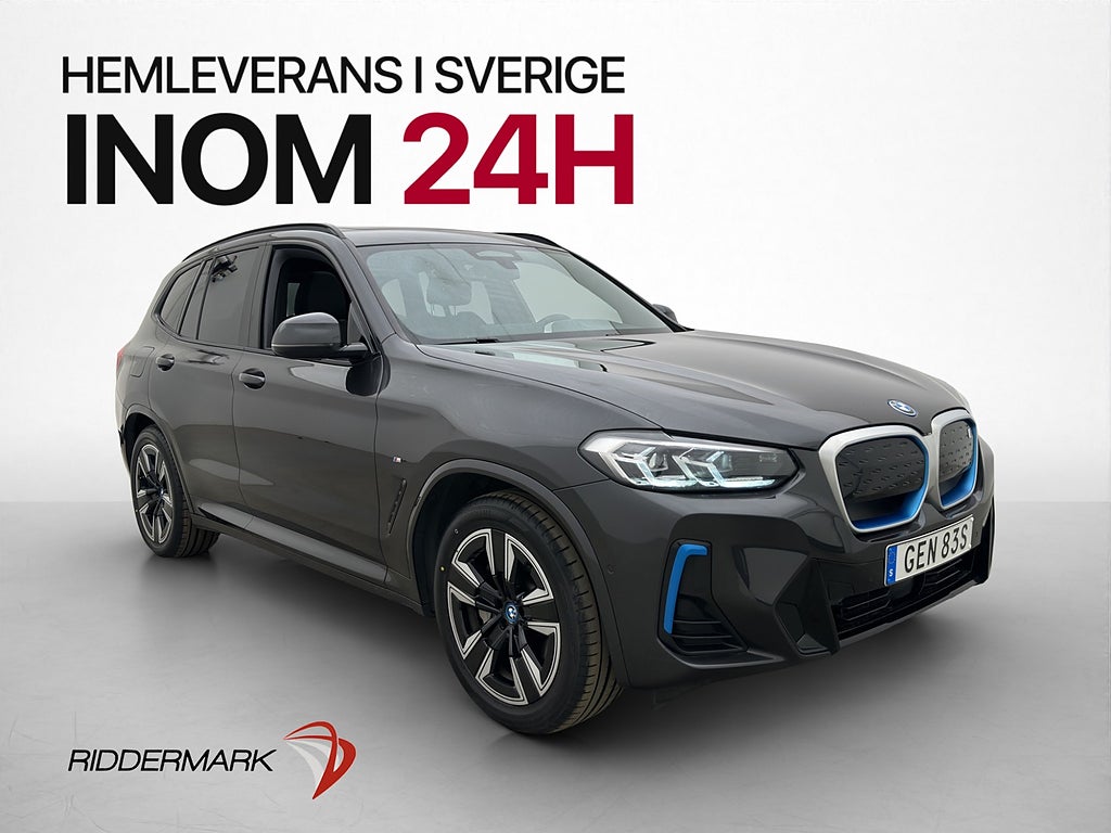 BMW iX3 286hk M-Sport Pano Skinn Kamera Drag CarPlay MOMS