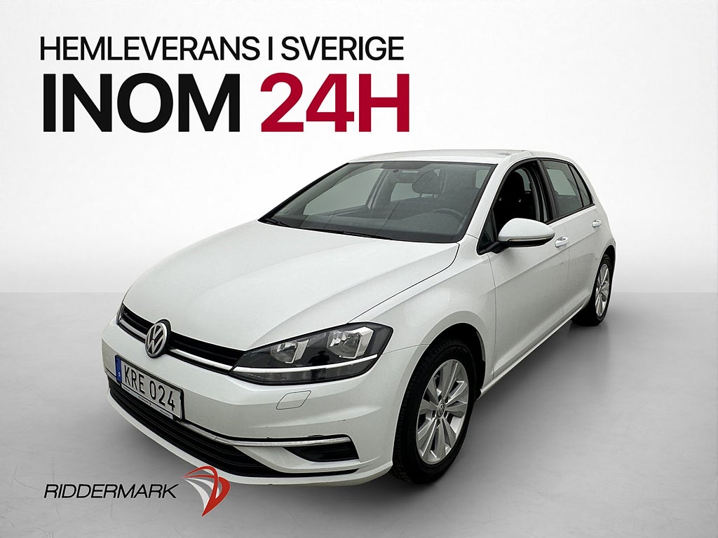 Volkswagen Golf 1.0 110hk 1 Brukare Drag Kamera CarPlay MOMS