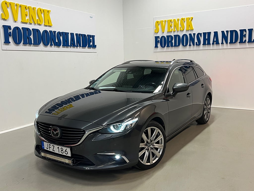 Mazda 6 Wagon 2.2 SKYACTIV-D AWD Automat Optimum Dragkr. Kamera