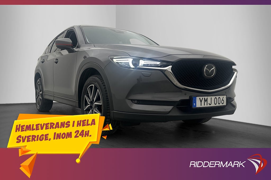 Mazda CX-5 2.2 175hk AWD M-Värm BOSE Skinn Kamera Drag HuD