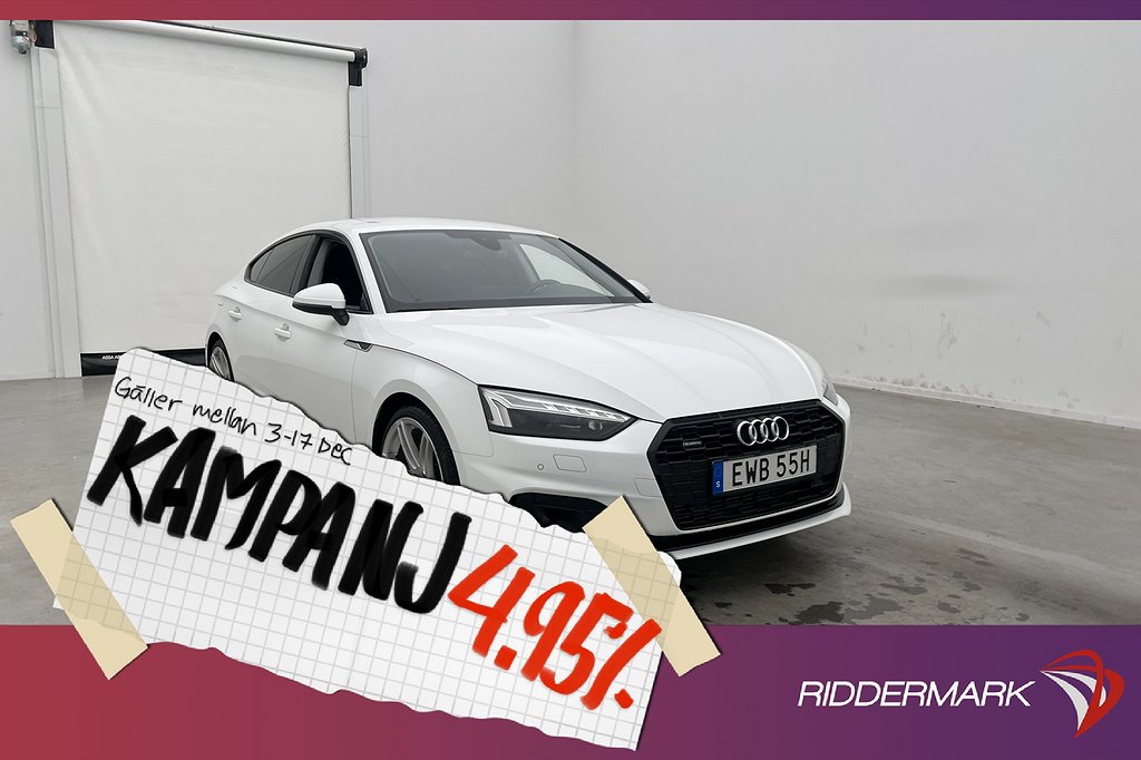 Audi A5 Sportback 45 TFSI Q 265hk Proline Backka 4,95% Ränta