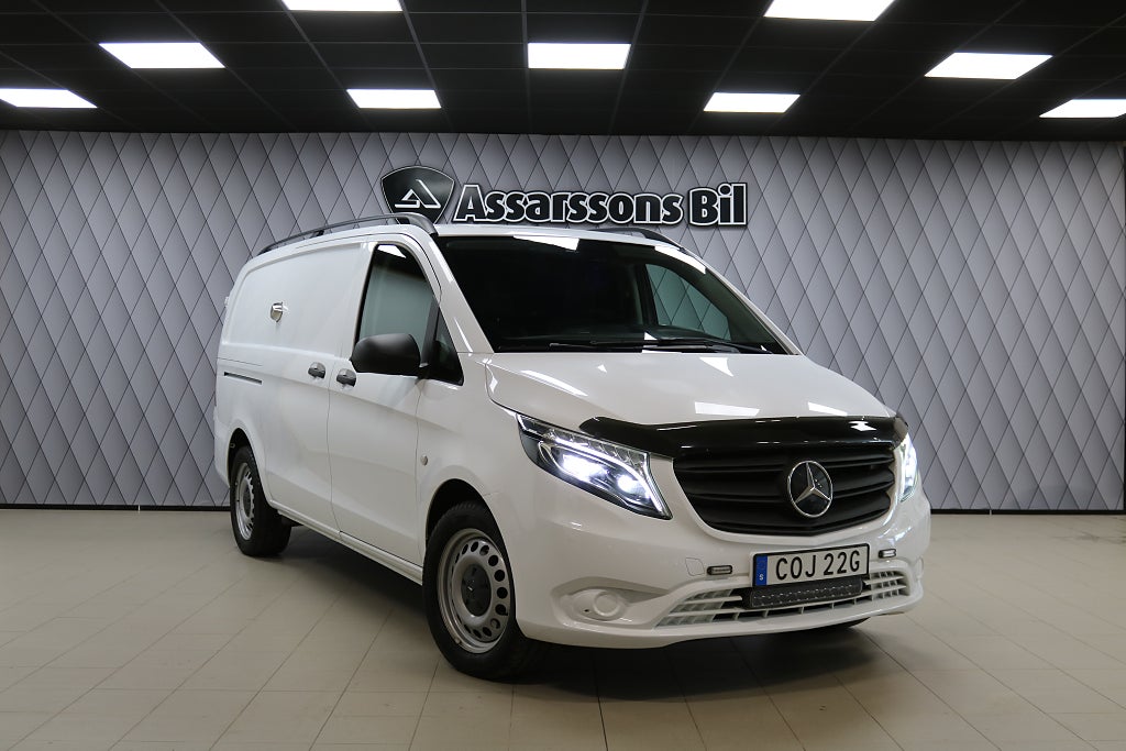Mercedes-Benz Vito 116 CDI 3.0t 9G Lång 3-sits B-kamera Säkerhetslås Drag 