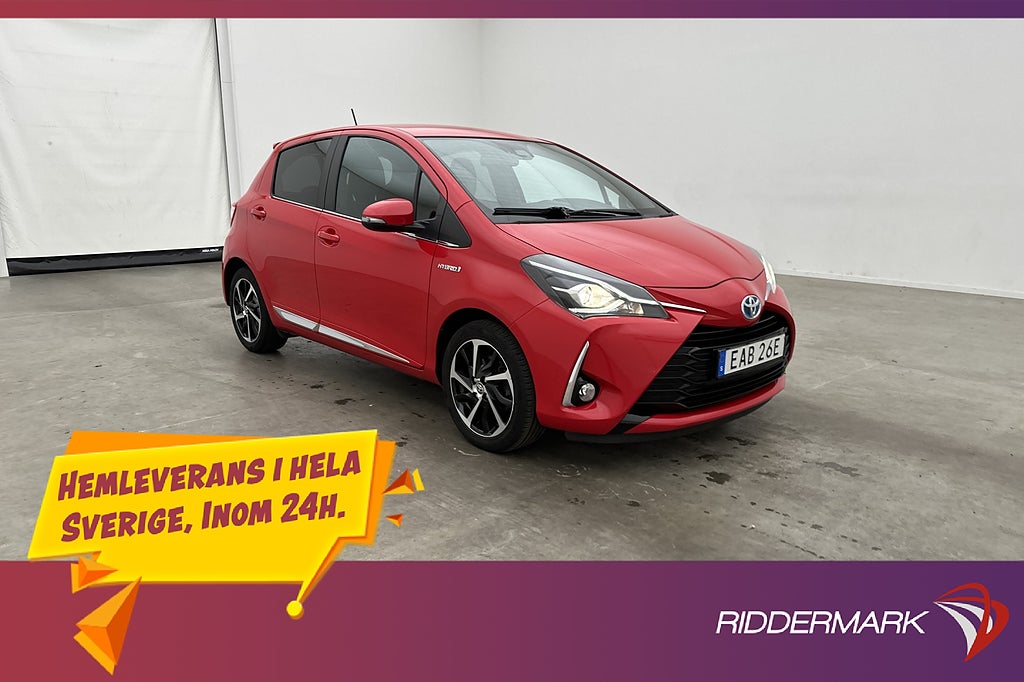 Toyota Yaris Hybrid e-CVT 101hk Executive Kamera Låg skatt