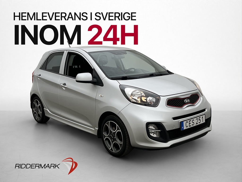 Kia Picanto 1.2 CVVT 86hk Sport Edition Rattvärme 0.47l/mil