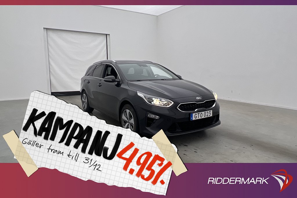 Kia Cee´d Sportswagon 120hk Kamera Drag 0.5l/mil 4,95% Ränta