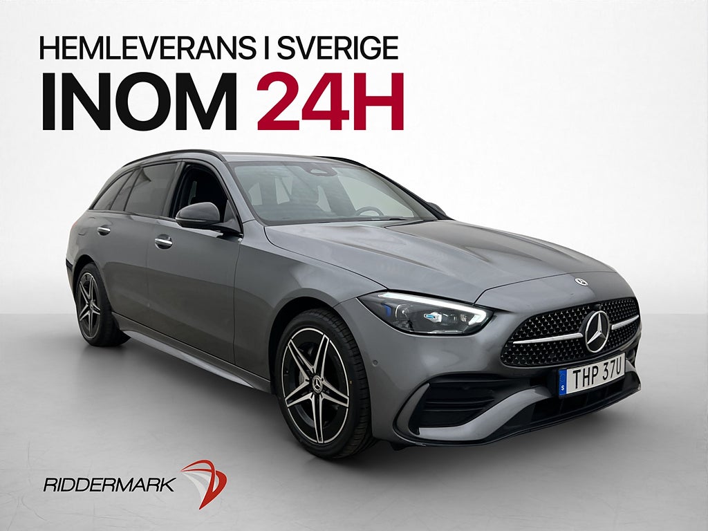 Mercedes-Benz C300 T e 313hk AMG 360° Nav Läder Värmare Drag