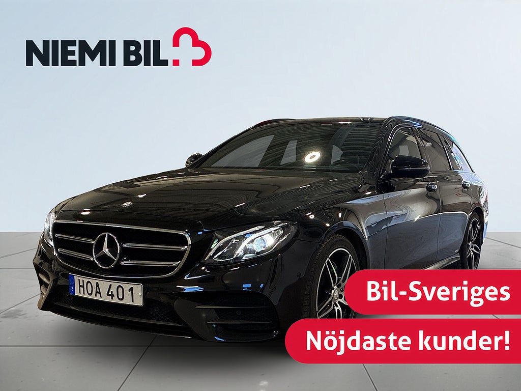 Mercedes-Benz E 220 T d Aut AMG Line Nightpack Drag Värmare Kamera S&V