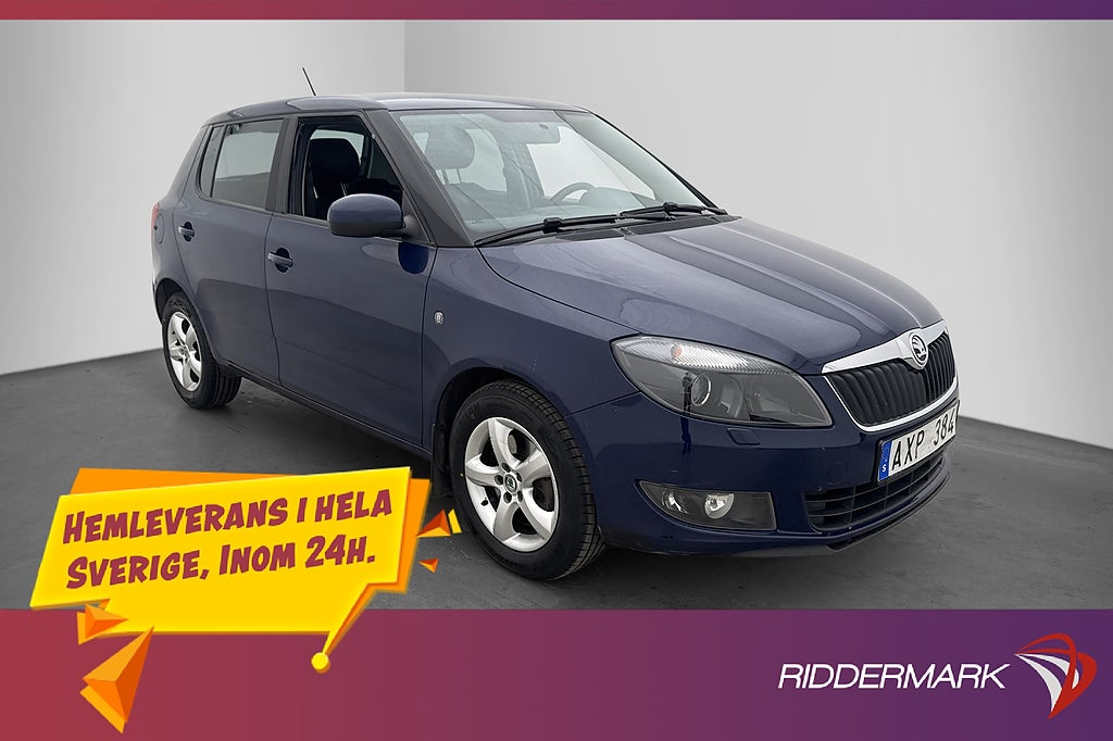 Skoda Fabia 1.2 TSI 105hk Ambiente P-Sensorer Farthållare