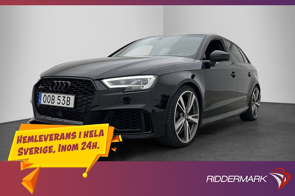 Audi RS3 Sportback Quattro 400hk B&O Cockpit Skinn CarPlay