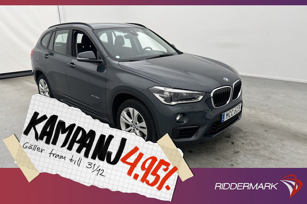 BMW X1 xDrive20d Sport Line HiFi Rattvärme S 4,95% Ränta