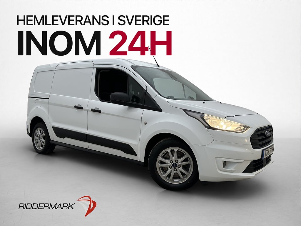 Ford Transit Connect LWB Värm Drag 3-Sit B-Kam CARPLAY Moms